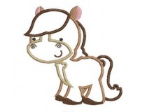 Stickdatei - Pferd Silhouette 1